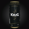 Krug Bier lana rtulos em lata